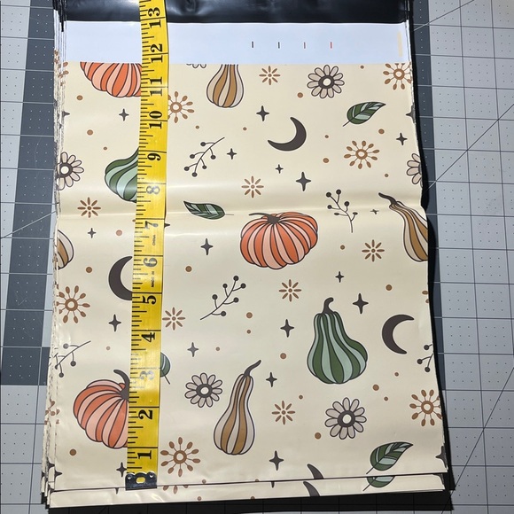 10 Autumn Harvest Pattern poly mailers - Picture 6 of 6